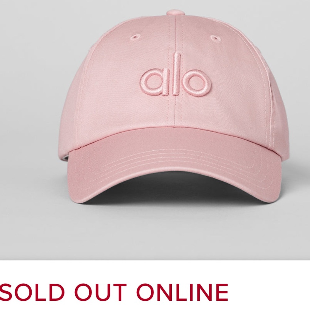 ALO powder pink hat OS NWT sold out
